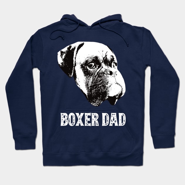 Boxer Dog Dad Hoodie by DoggyStyles